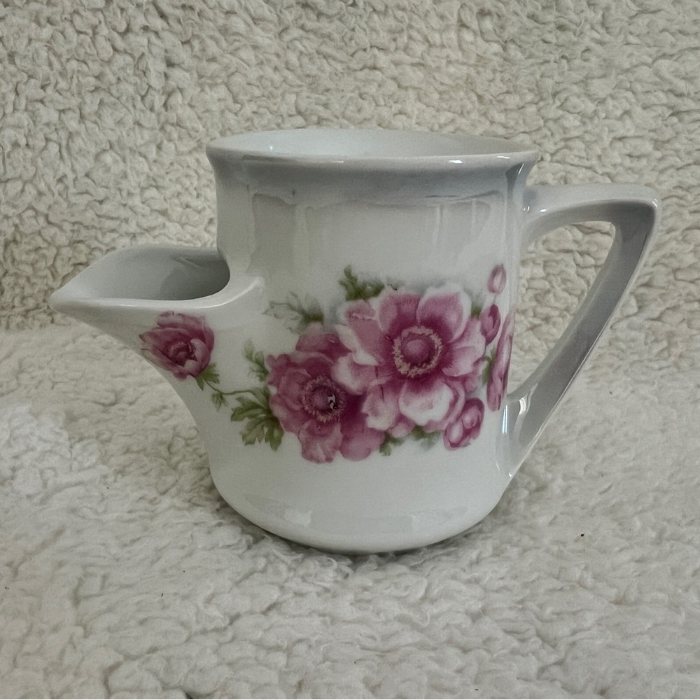 Crown china, Vintage Scuttle Shaving Mug, Germany, floral